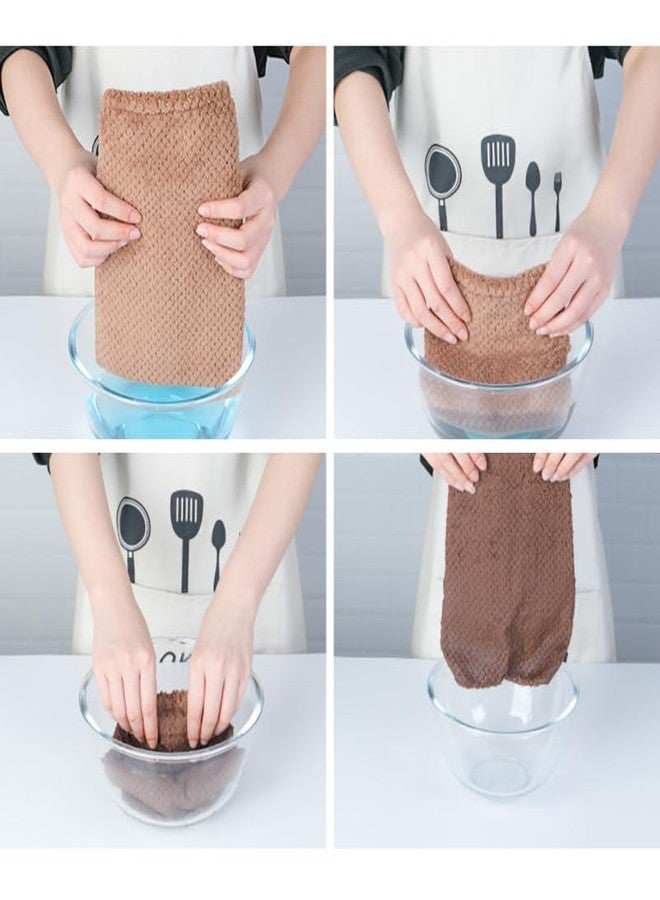 هيموتون Healvian 6 قطع من قماش الممسحة القابل للغسل والممسحة القابلة لإعادة الاستخدام وأداة التنظيف المنزلية (لون عشوائي) - Image 4