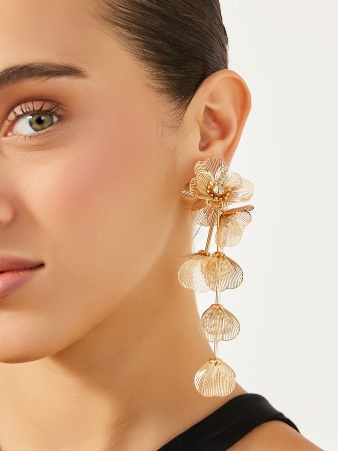 Styli Styli Flower Drop Earrings  - Image 2