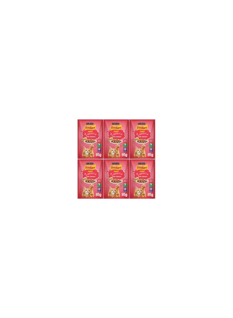 Friskies Friskies Wet Cat Food Pouch Chicken 85g Pack of 6 