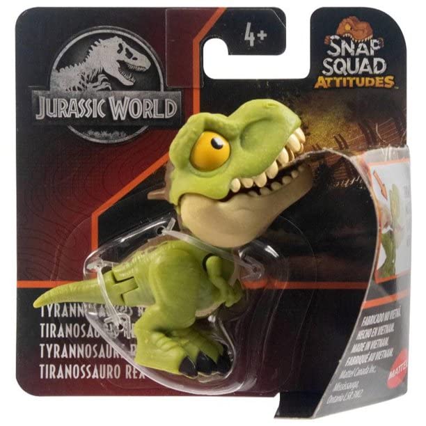 Jurassic World Snap Squad Attitudes Tyrannosaurus Rex Dinosaur Figure - Image 1