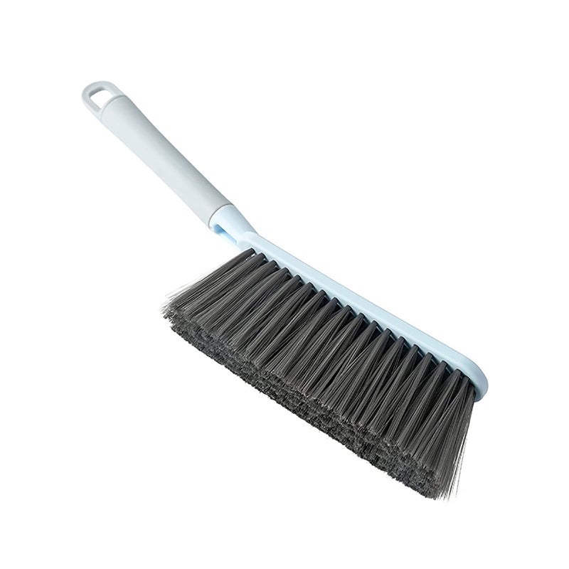 HomeAra Hand Broom Cleaning Brush Soft Bristle Hand Brush Plastic Counter Duster Household Dusting Brush with Long Handle for Cleaning Bed Car Sofa Furniture Clothes Carpet 157Inch Blue