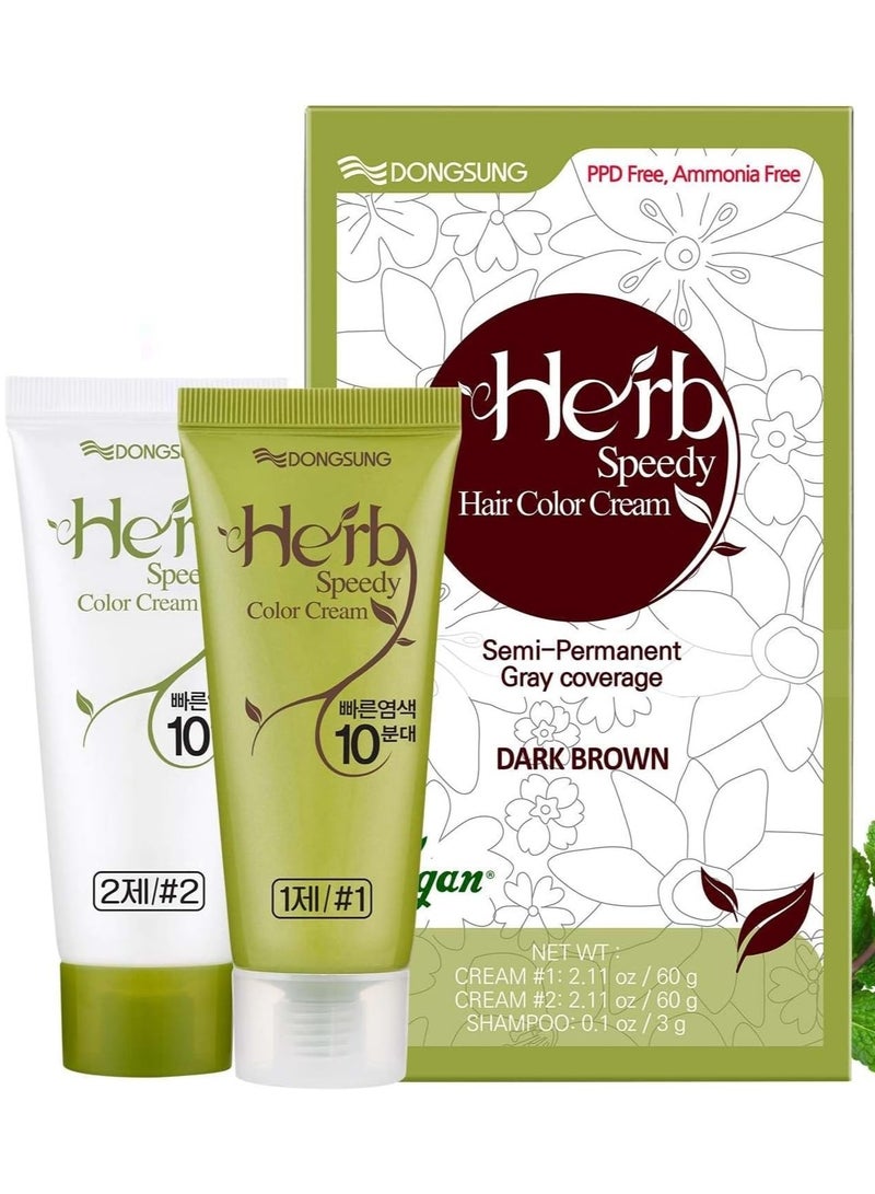 Herb Speedy Herb Speedy Hair Color Cream (Dark Brown)  - Image 1