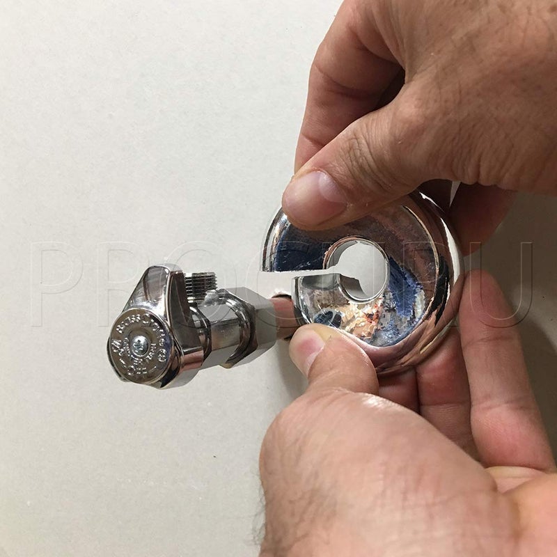 Procuru 1/2-Inch Cts (5/8"" Od) E2768 Split Plastic Lightweight Escutcheon Cover Plate Chrome For 1/2"" Copper Pex Pipe (10-Pack) - Image 3