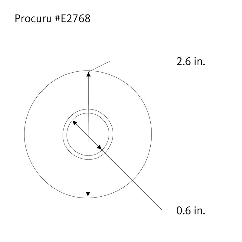 Procuru 1/2-Inch Cts (5/8"" Od) E2768 Split Plastic Lightweight Escutcheon Cover Plate Chrome For 1/2"" Copper Pex Pipe (10-Pack) - Image 5