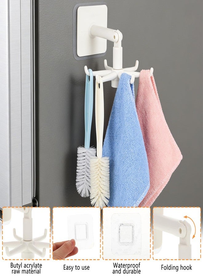 WAKCCIL 2 Pack Magnetic Baby Bottle Organizer for Refrigerator, Space-Saving Metal Storage Rack with Rotating Hook, Strong Magnetic Shelf for Bottles, Pacifiers, Brushes, Nursery or Kitchen Use - Image 4
