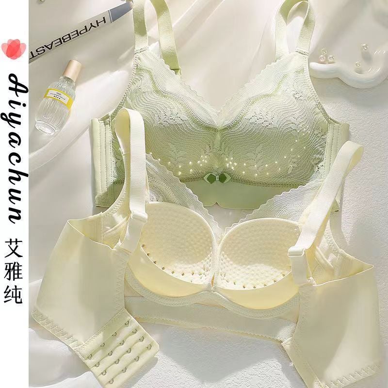 Summer Women'S Thin Bra With Side Breast Gathering, Anti-Sagging, Lifting, Breathable, Air-Conditioned Hole Cup, Adjustable Bra - Image 3