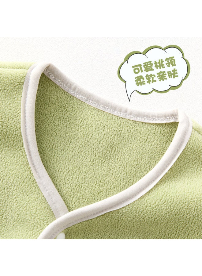 Doxiluka Boys' Fleece-lined Hooded Cardigan, Thickened Unisex Kids' Outerwear, Stylish Baby Top For Layering, Warm & Cozy Autumn/winter Clothing - Image 3