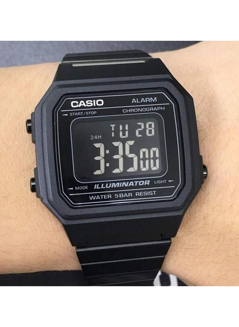CASIO Water Resistant Digital Watch B650WB-1BDF Black - Image 3