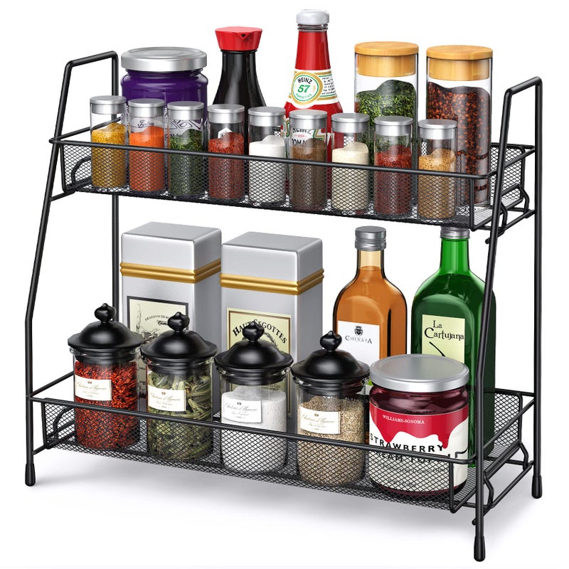 SPISPI Spice Rack Organizer for Cabinet Bathroom Organizer Countertop Bathroom Counter Organizer Kitchen Countertop Organizer Bathroom Vanity Organizer