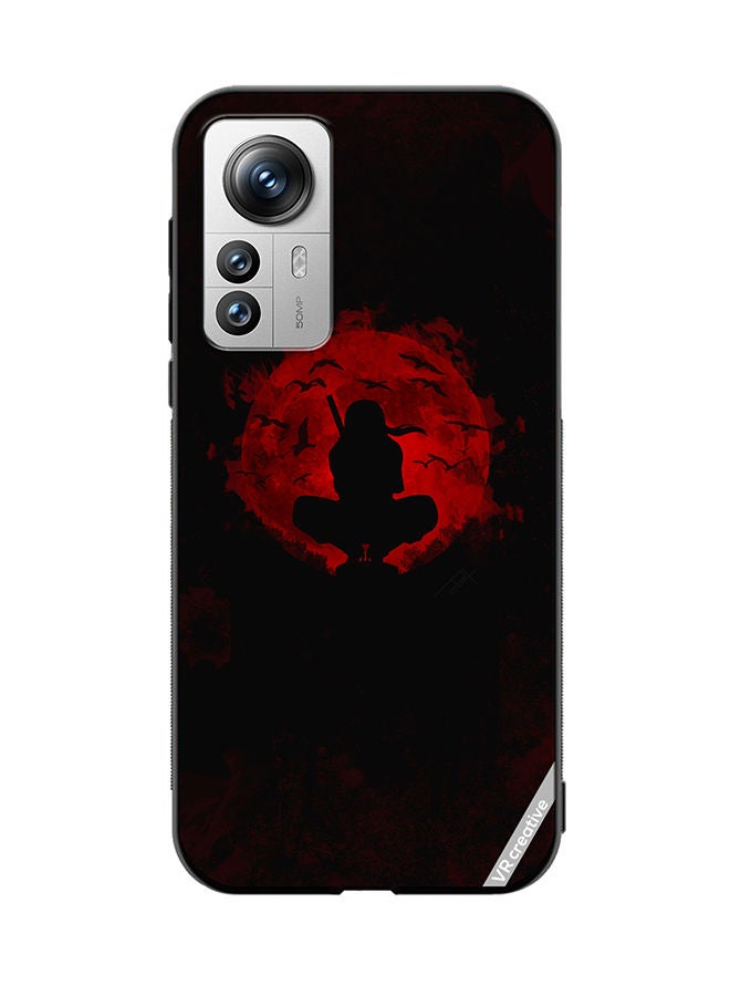 VR CREATIVE Protective Case Cover For Xiaomi 12 Pro Bat Moon Design Multicolour - Image 1