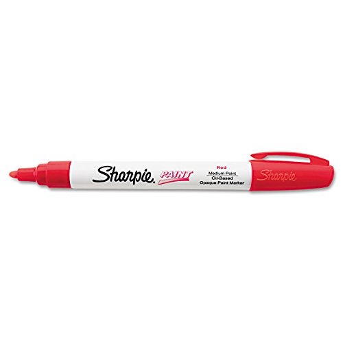 SHARPIE Oil-Based Paint Marker, Medium Point, Single, Red (SAN35550) - Image 5