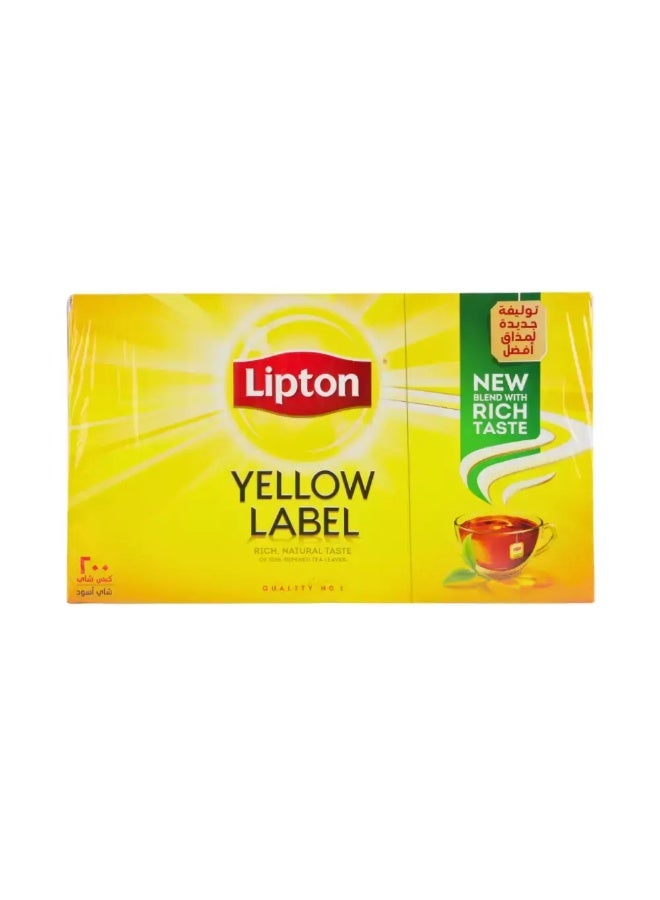 Lipton Lipton Yellow Label Rich Natural Taste Tea Bags- 200 Tea Bags ...
