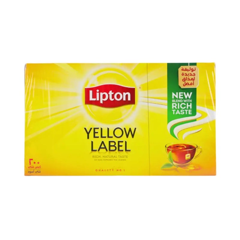 Lipton Yellow Label Rich Natural Taste Tea Bags- 200 Tea Bags - Image 1