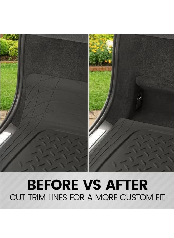 Heavy Duty Car Cargo Liner Trunk Mat 138*110 cm, No-slip Car Back Floor Mat, All Weather Trunk Protection, Universal Fit Car Flooring, Trim To Fit & Durable Protection for Car Suv Sedan - Image 3