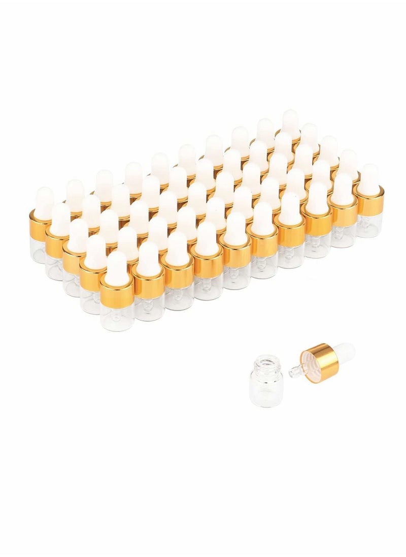 Y&D Clear Glass Dropper Bottle 5ML Sample Storage Containers Vials Eye Dispenser  - Image 1
