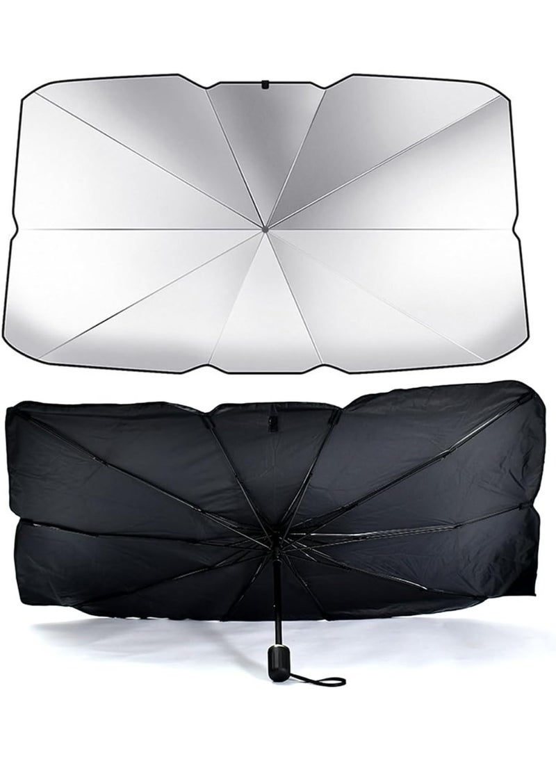 Shield Shade Windshield Umbrella Sun Shade Cover Visor – Automotive Front Sunshade for Various Windshields, Heat Protection and UV Blocker - Image 1