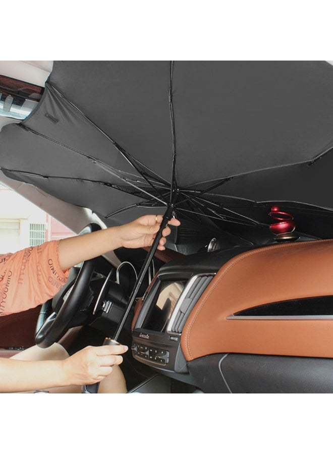 Shield Shade Windshield Umbrella Sun Shade Cover Visor – Automotive Front Sunshade for Various Windshields, Heat Protection and UV Blocker - Image 3