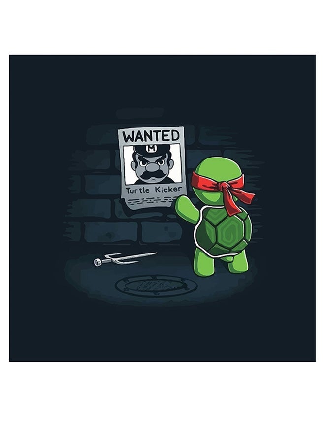 RYN Super Mario Themed Wall Art Blue/Green/Red 30x30cm - Image 1