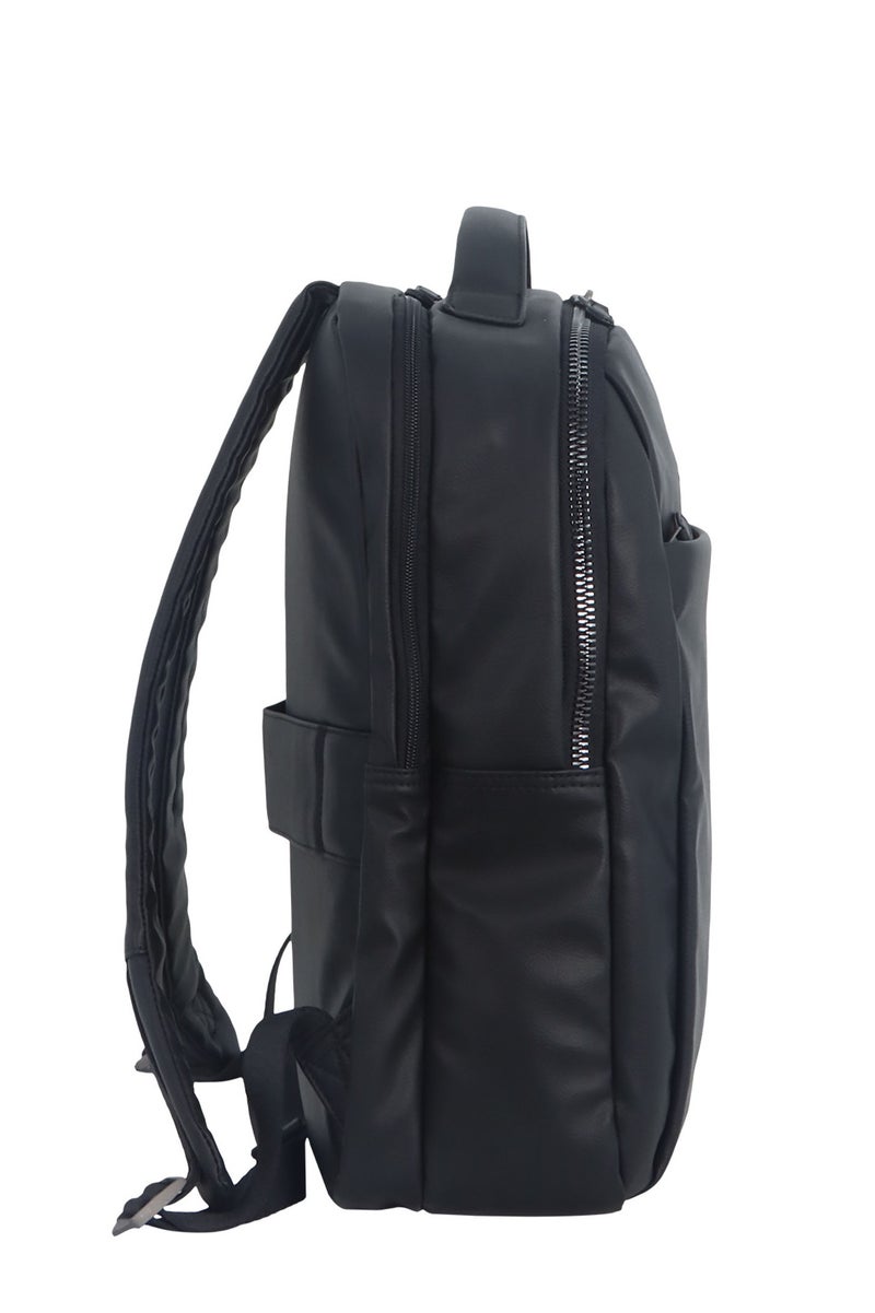 Discovery RFID Travel Laptop Backpack Black – Fits MacBook Pro 16" & iPad Pro 12.9", Luggage Strap, Anti-Theft RFID, Stylish Work Bag with Key Holder - Image 5