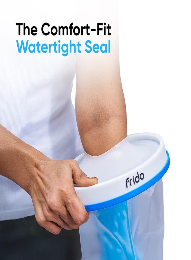 Frido Cast Protector for Arm, Waterproof Reusable Shower Sleeve, Leak-Proof Cast Cover for Adult Hand, Wrist & Elbow, Durable Protection for Casts, Bandages & Wounds - Image 2