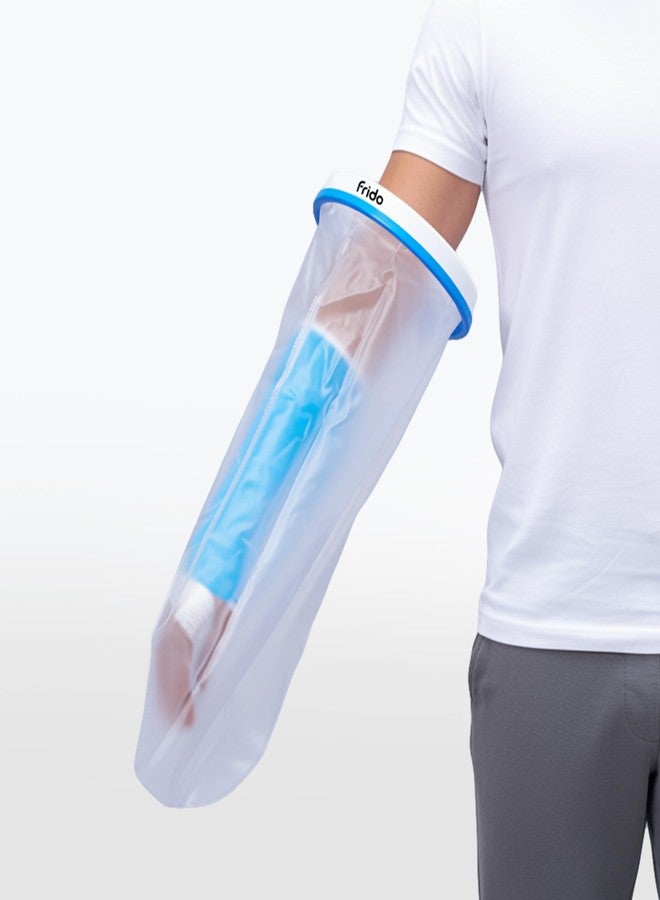 Frido Cast Protector for Arm, Waterproof Reusable Shower Sleeve, Leak-Proof Cast Cover for Adult Hand, Wrist & Elbow, Durable Protection for Casts, Bandages & Wounds - Image 1