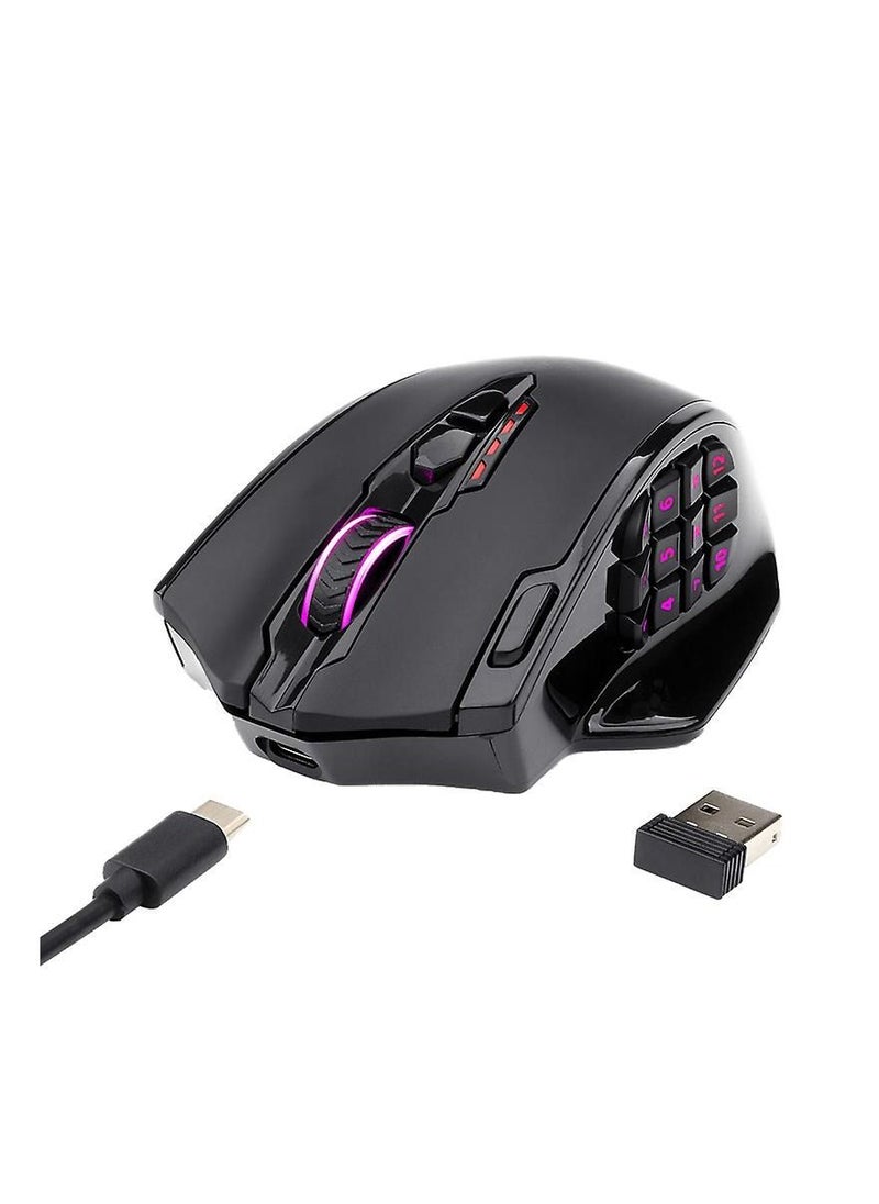 REDRAGON - REDRAGON M908 Impact USB wired RGB Gaming Mouse 12400 DPI 17 buttons programmable game Optical mice for Computer PC Laptop - Image 1