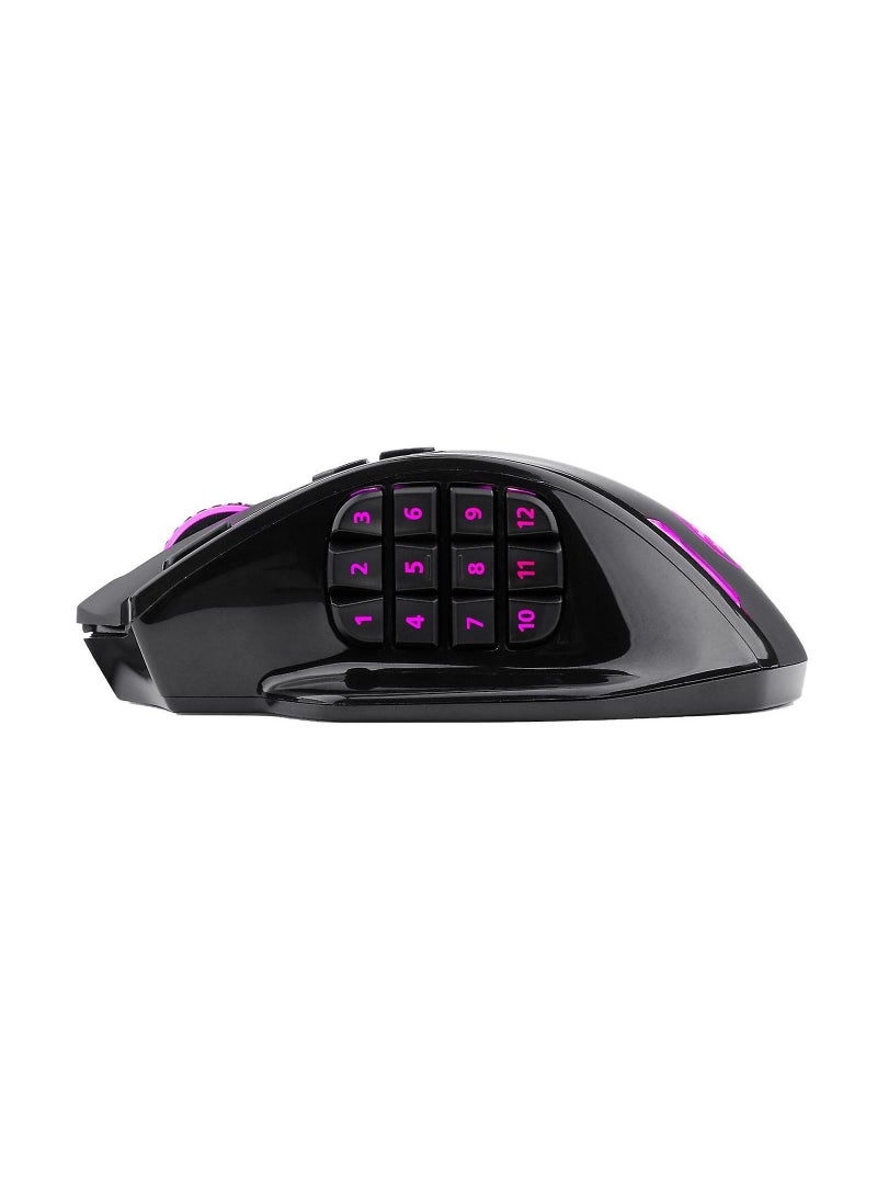 REDRAGON - REDRAGON M908 Impact USB wired RGB Gaming Mouse 12400 DPI 17 buttons programmable game Optical mice for Computer PC Laptop - Image 1