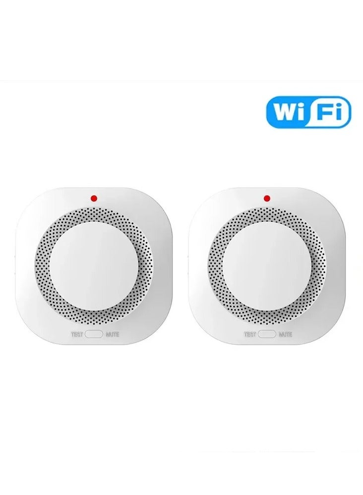 Tuya Smart WiFi   Detector Home Security Safety Prevention  Sensor Sound Alarm Work With Alexa Google Home - Image 1