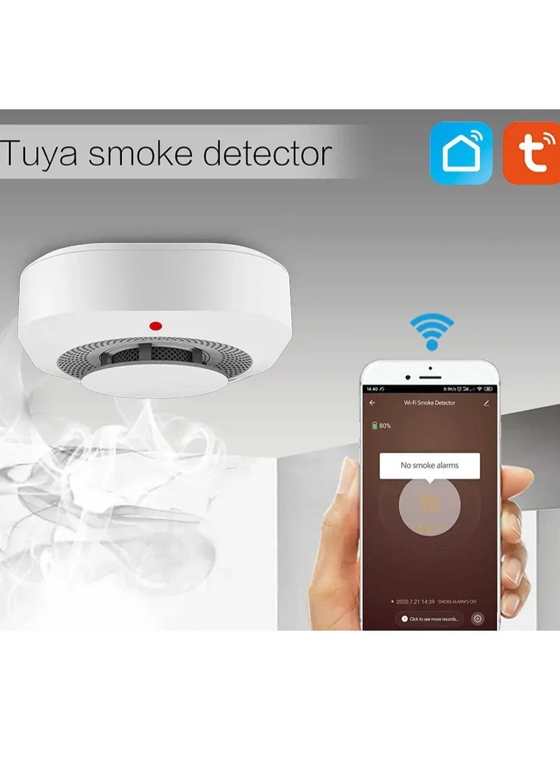 Tuya Smart WiFi   Detector Home Security Safety Prevention  Sensor Sound Alarm Work With Alexa Google Home - Image 3