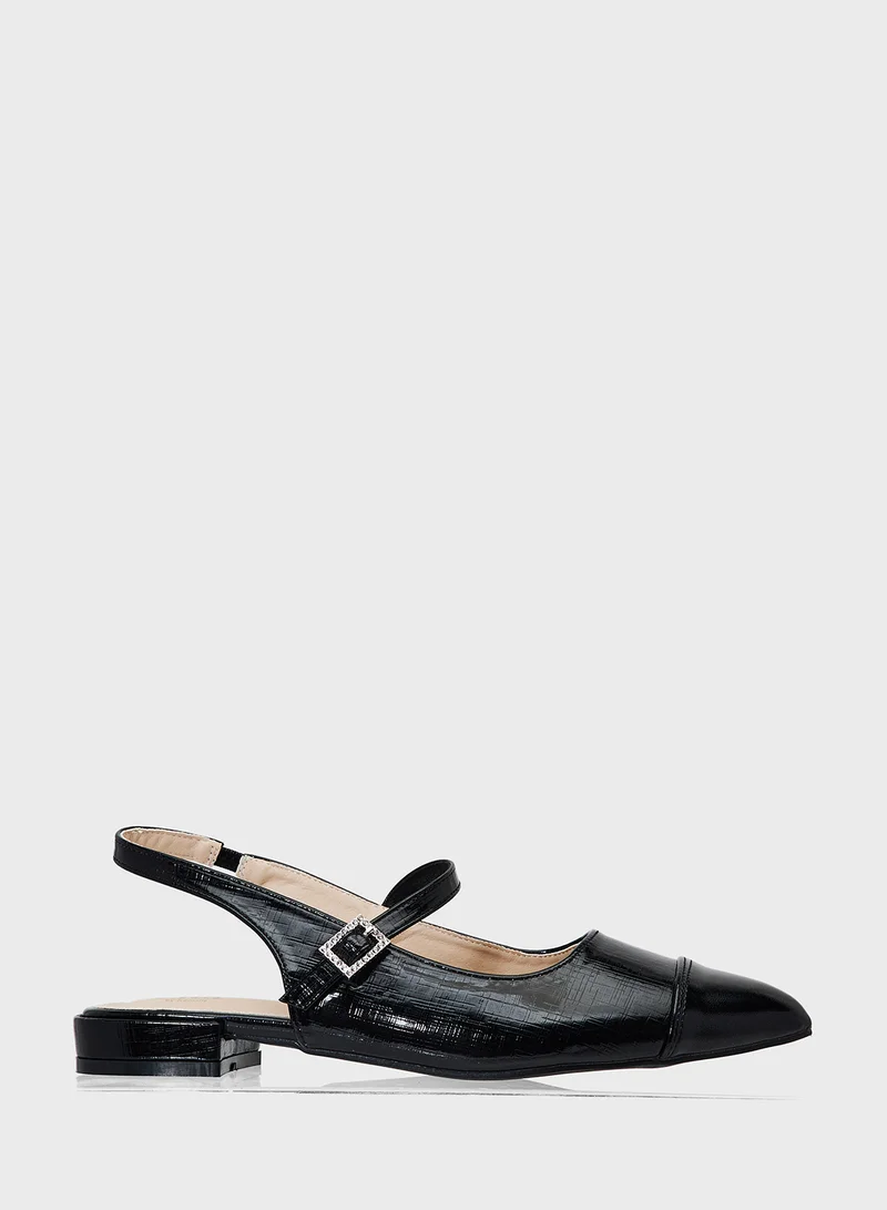 ELLA Pointed Slingback Ballerina