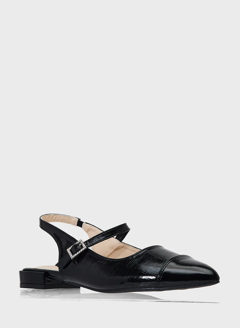 ELLA Pointed Slingback Ballerina