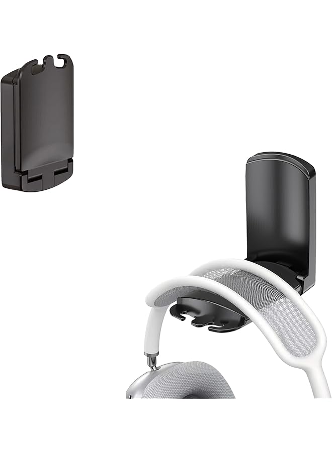 erorex Headphone Stand With Hanger Hook Headphone Hanger Wall Hooks With Strong Adhesive Save Space Durable Headset Holder For Universal Gaming Headset Black - Image 1