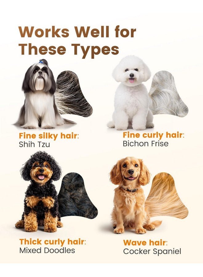 oneisall Dog Clippers for Grooming Thick Hair, Low Noise Dog Shavers with Detachable Metal Blades for Home Groomer,Silver - Image 3