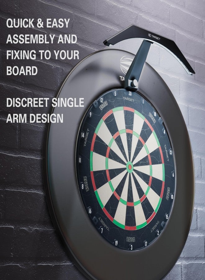 تارجت دارتس مصباح لوحة رمي السهام LED من Target Darts - إضاءة ساطعة للوحة رمي السهام | سلك طويل جدًا بطول 3 أمتار | يناسب جميع لوحات رمي السهام بإحكام | سهل التركيب | ملحقات احترافية لرمي السهام - Image 2