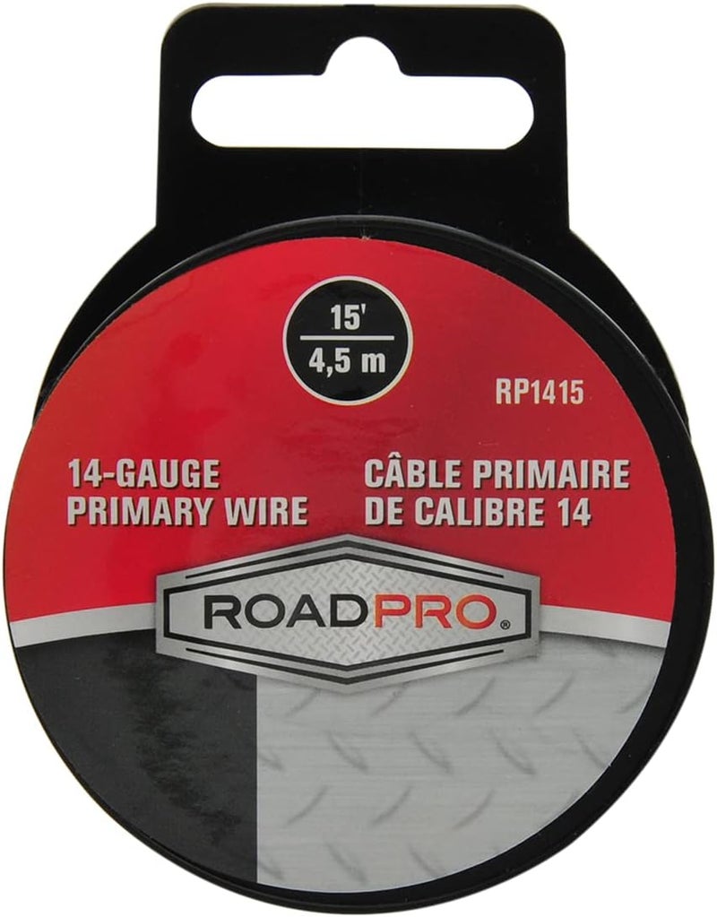 RoadPro RoadPro RP1415 15 Foot 14Gauge All Purpose Electrical Wire  Black  - Image 2