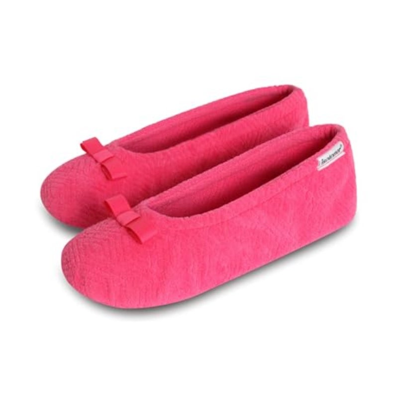 Women's Diamond Microterry Ballerina Slippers - Image 3