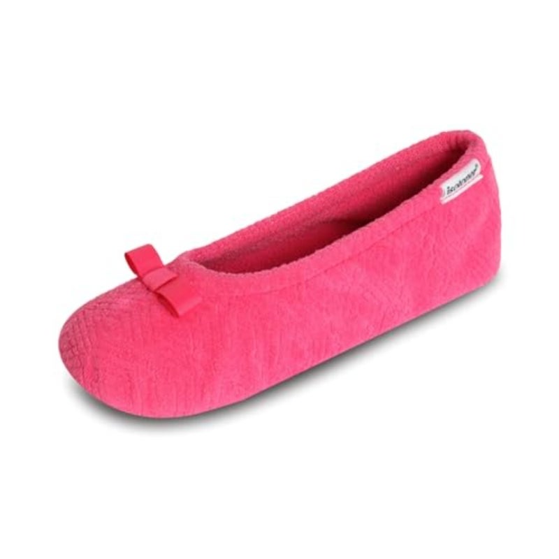 Women's Diamond Microterry Ballerina Slippers - Image 1