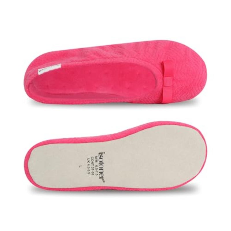 Women's Diamond Microterry Ballerina Slippers - Image 5