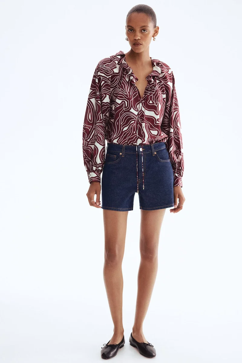 H&M Frill-collar blouse