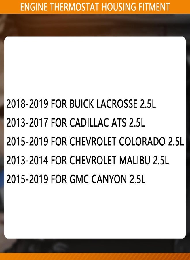 BRTEC Engine Coolant Thermostat Housing 2013-2019 for Buick LaCrosse for Cadillac ATS for GMC Canyon for Chevrolet Colorado Malibu - Image 3
