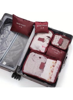 6-Piece Travel Organizer Set, Polyester Packing Cubes with Waterproof Secret Pouches for Luggage and Clothing Organization, Unscented Cosmetic Bags for Efficient Packing and Storage - pzsku/ZA0102096734A72CB25B4Z/45/_/1736854500/7ed589f1-3fc9-4b45-a177-68a499820801