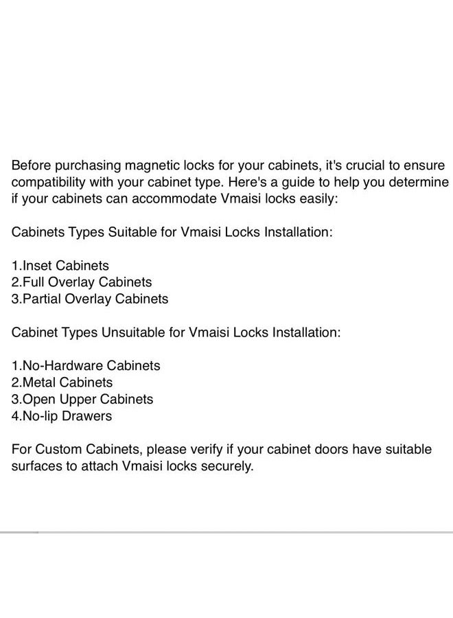 vmaisi 20 Pack Magnetic Cabinet Locks Baby Proofing - Vmaisi Children Proof Cupboard Drawers Latches - Adhesive Easy Installation - Image 5