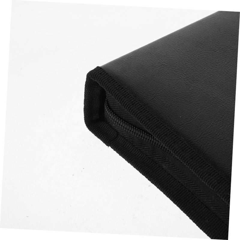 PU Leather CD DVD Storage Bag 40 Capacity Portable Disc Holder Organizer Dustproof - Image 4