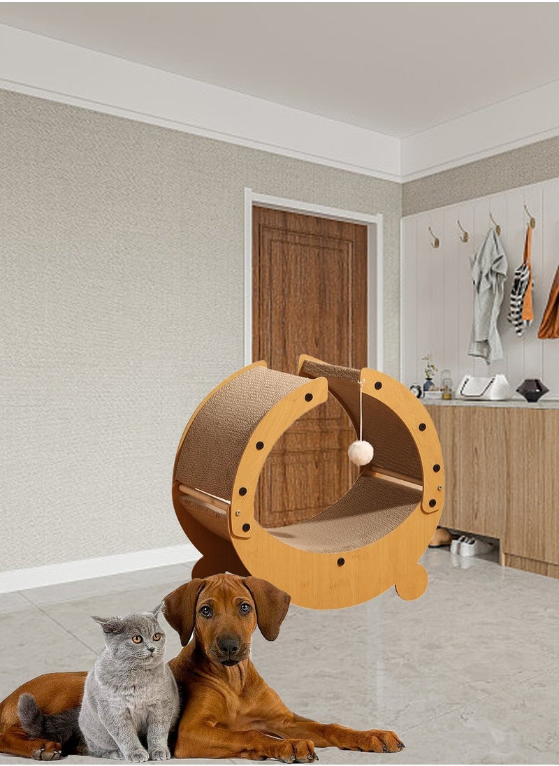 Kidle - Corrugated Cardboard Cat Scratching Board Multifunctional Cat Nest Scratching Board All-in-One Grinding Claws and Teeth Board Cat Toffee Chair Self Hi Toys - Image 1