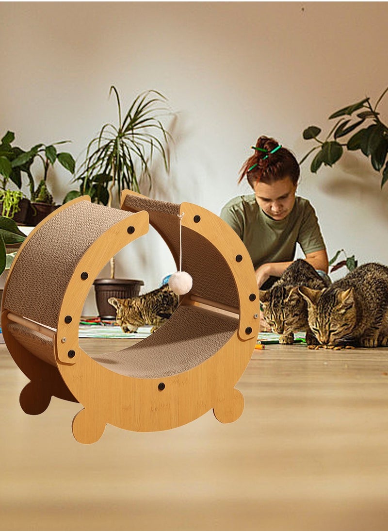 Kidle - Corrugated Cardboard Cat Scratching Board Multifunctional Cat Nest Scratching Board All-in-One Grinding Claws and Teeth Board Cat Toffee Chair Self Hi Toys - Image 1