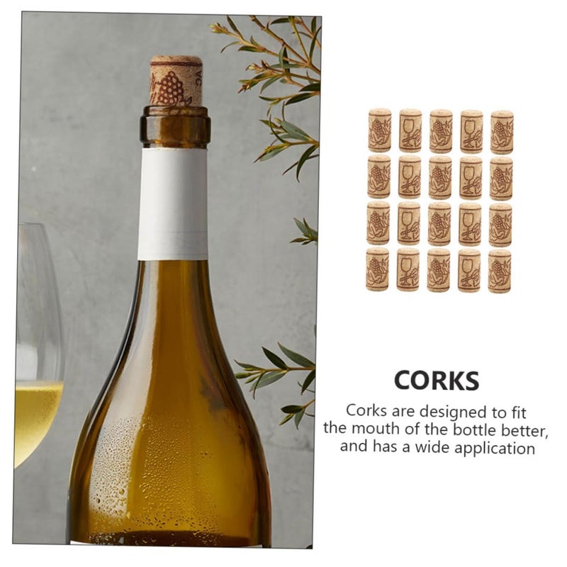 Natural Cork Wine Bottle Stoppers 21x40mm 20 Pack for Home Bar and Crafting - Image 4