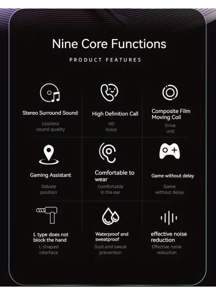 9D Super Bass In-Ear Wired Headset with HD Microphone - 3.5mm Jack, Noise-Canceling, High-Fidelity Sound, Volume Control, Semi-Open-Back Design for Gaming, Sports & Calls - Compatible with for samsung, Millet, OPPO & More, Gaming Headset | Sleek Headset | Durable Headset - Image 4