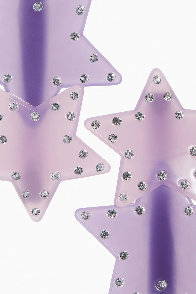 H&M 2-pack star-detail hair clips