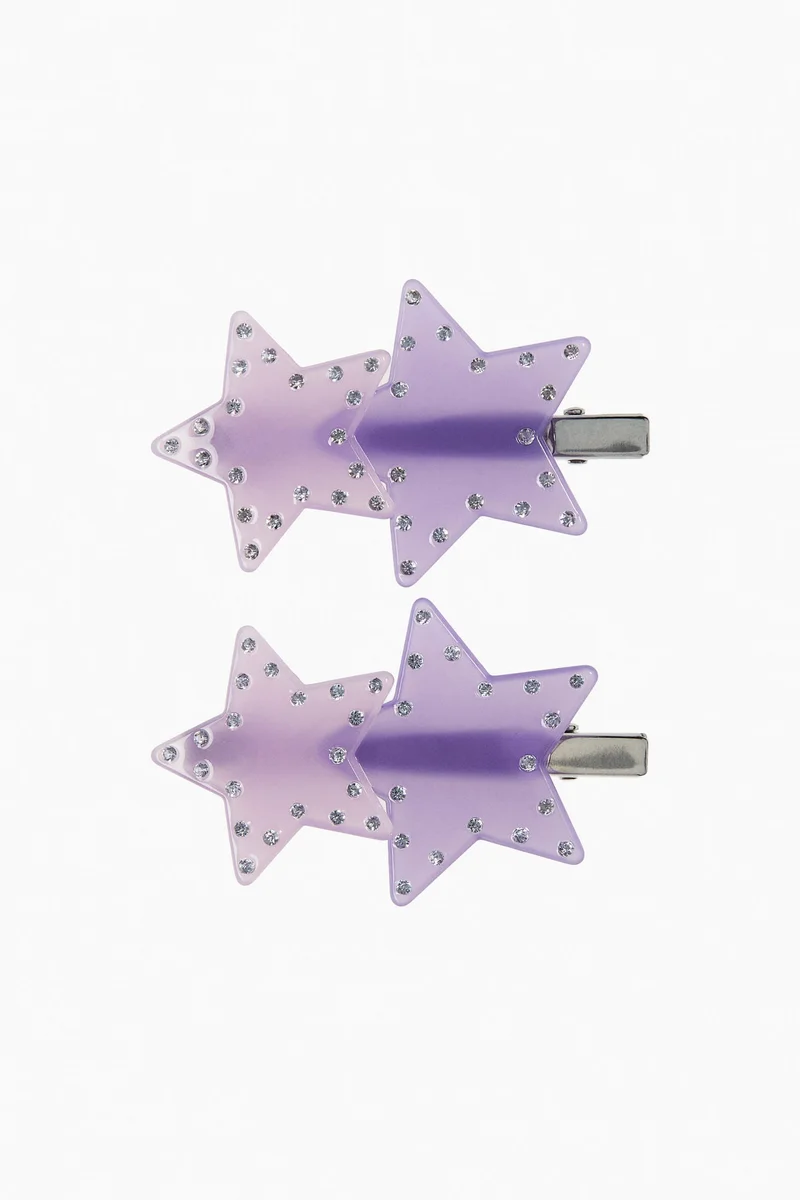 H&M 2-pack star-detail hair clips