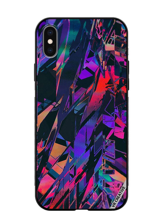VR CREATIVE Protective Case Cover For Apple iPhone XS Max Abstract Design Multicolour - Image 1